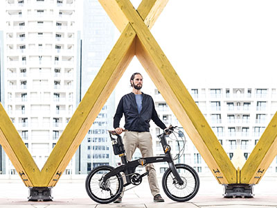 Grigio Carbonio bici pieghevole