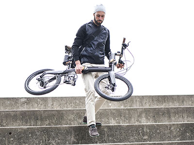 Grigio Carbonio bici pieghevole